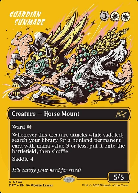 Guardian Sunmare, Magic card DFT 533 — Aetherdrift set