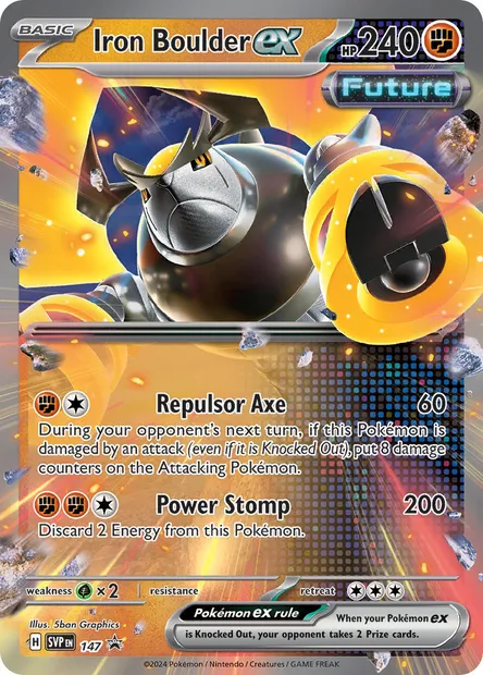 Iron Boulder ex, Pokémon card PR-SV 147 — SVP Black Star Promos set