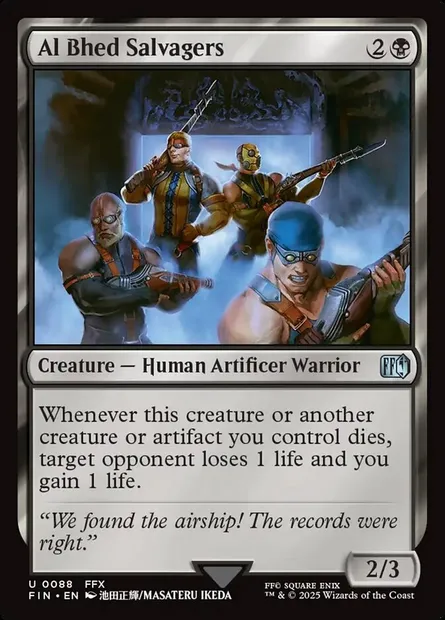 Al Bhed Salvagers, Magic card FIN 88 — Final Fantasy set