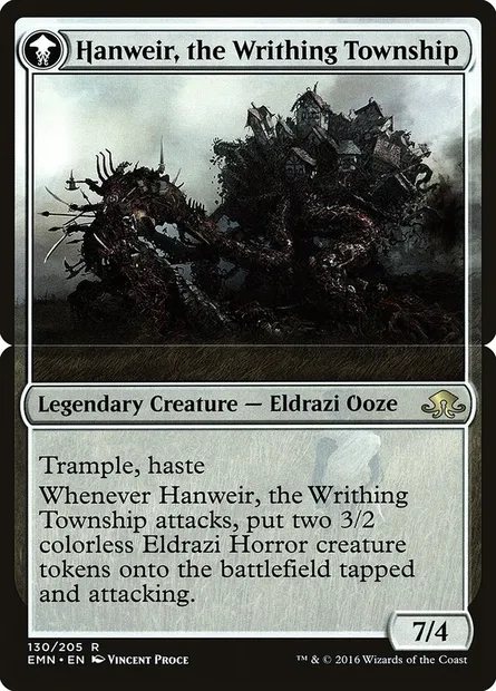 Hanweir, le comté grouillant, carte Magic PEMN 130bs — extension Eldritch Moon Promos