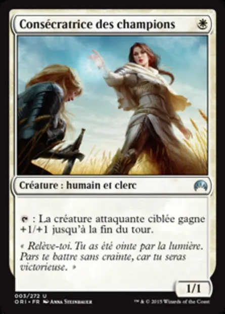 Consécratrice des champions, carte Magic ORI 3 — extension Magic Origines