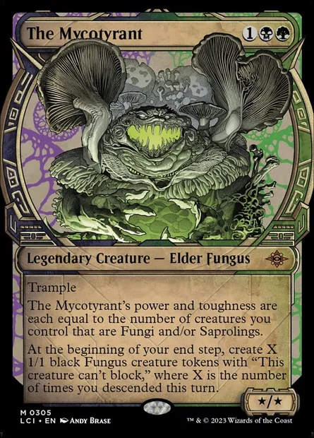 The Mycotyrant, Magic card LCI 305 — The Lost Caverns of Ixalan set