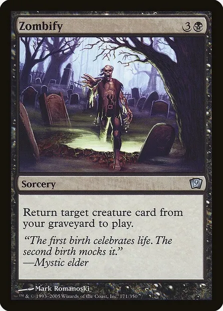 Zombify, Magic card 9ED 171★ — Ninth Edition set