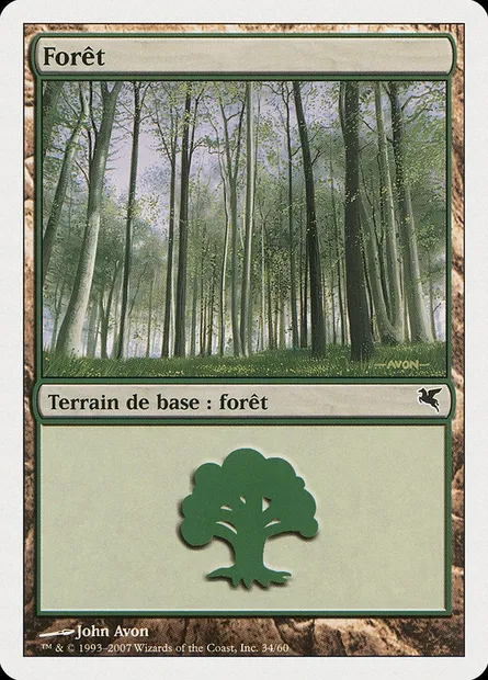 Forest, Magic card PSAL B34 — Salvat 2005 set