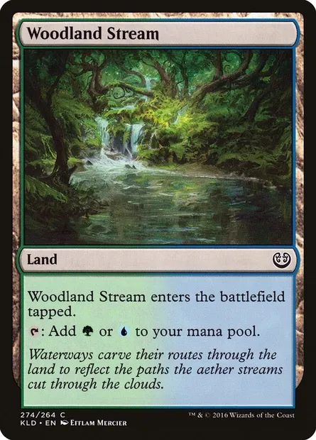 Woodland Stream, Magic card KLD 274 — Kaladesh set