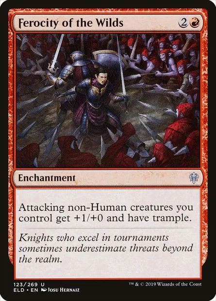Ferocity of the Wilds, Magic card ELD 123 — Throne of Eldraine set