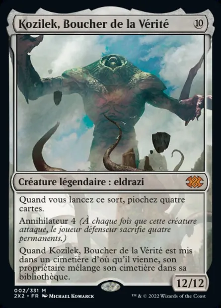Kozilek, Boucher de la Vérité, carte Magic 2X2 2 — extension Double Masters 2022