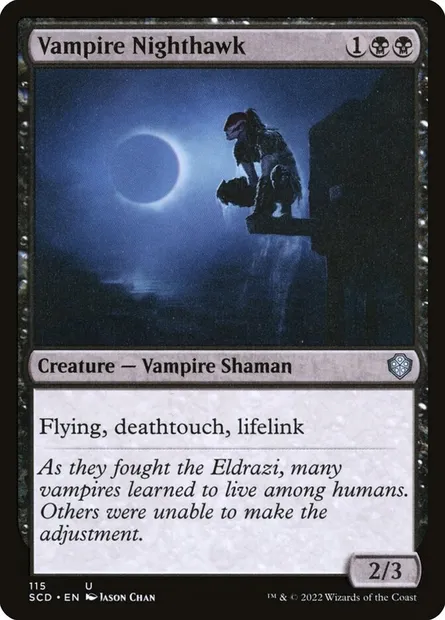 Vampire Nighthawk, Magic card SCD 115 — Starter Commander Decks set