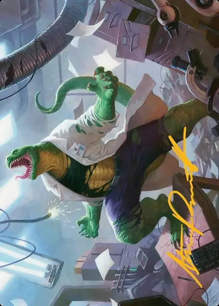 Lizard, Connors's Curse // Lizard, Connors's Curse, Magic card ASPM 18 — Marvel's Spider-Man Art Series set