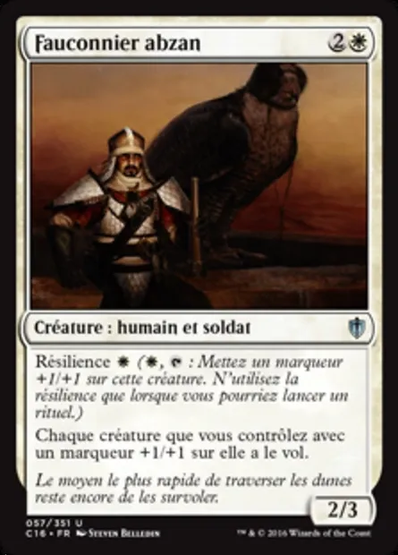 Fauconnier abzan, carte Magic C16 57 — extension Commander 2016