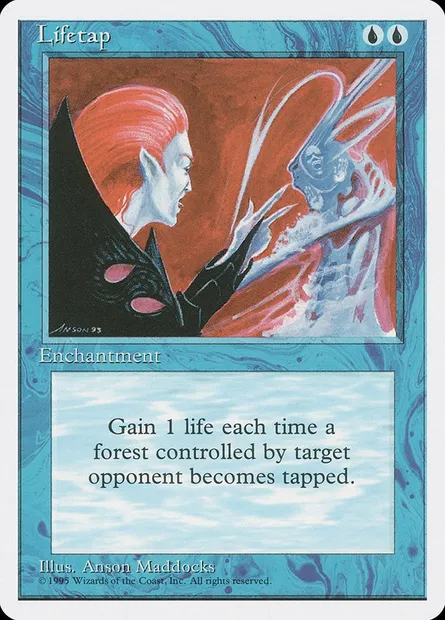 Lifetap, Magic card 4ED 81 — Fourth Edition set