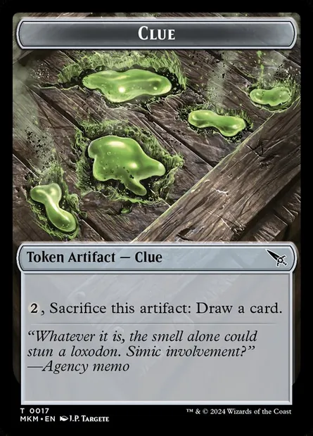 Clue, carte Magic TMKM 17 — extension Murders at Karlov Manor Tokens