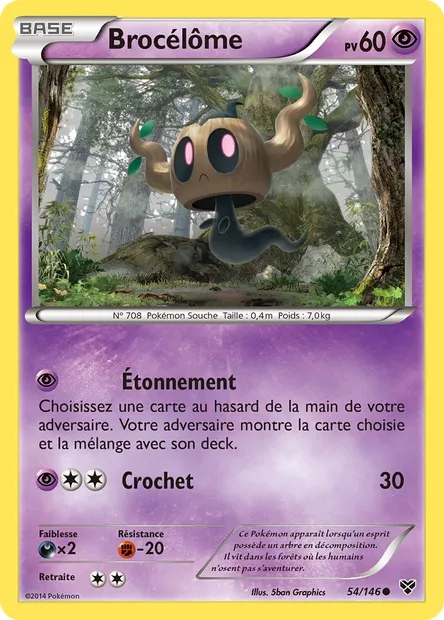 Brocélôme, carte Pokémon XY 54 — extension XY