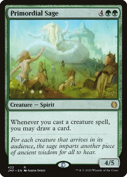 Primordial Sage, Magic card JMP 422 — Jumpstart set