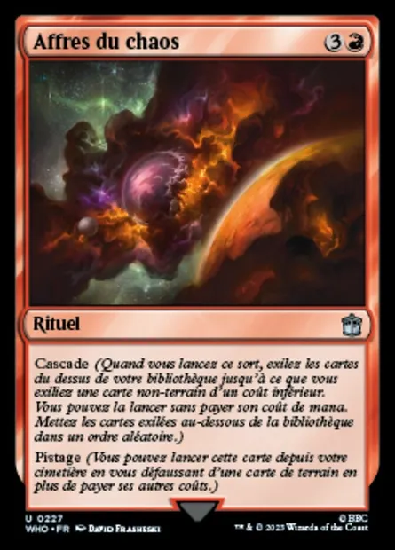 Affres du chaos, carte Magic WHO 227 — extension Doctor Who