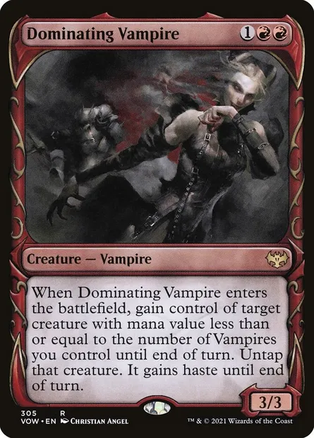 Dominating Vampire, Magic card VOW 305 — Innistrad: Crimson Vow set