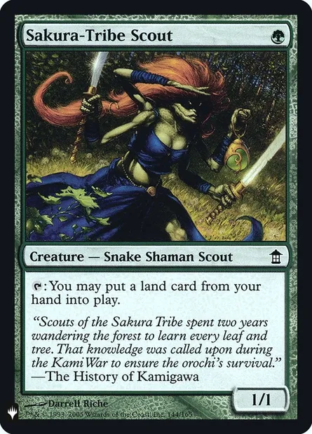 Sakura-Tribe Scout, Magic card PLST SOK-144 — The List set