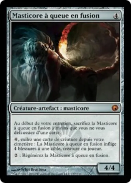 Masticore à queue en fusion, carte Magic SOM 177 — extension Cicatrices de Mirrodin