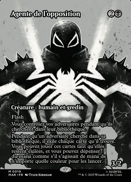 Agente de l'opposition, carte Magic MAR 19 — extension Marvel Universe