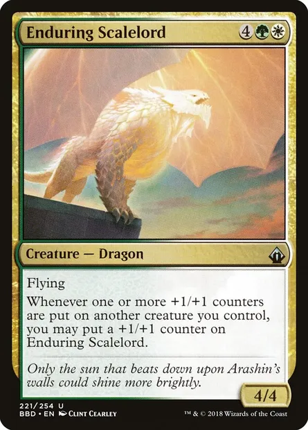 Enduring Scalelord, Magic card BBD 221 — Battlebond set