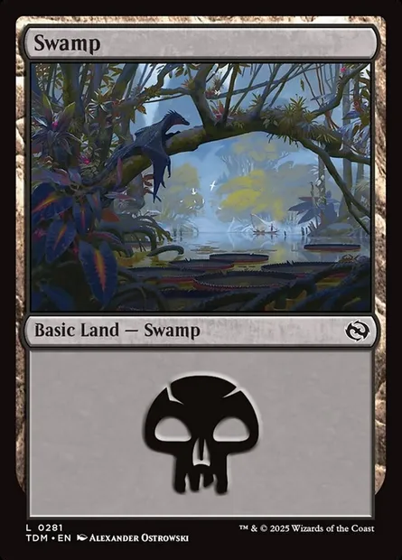 Swamp, Magic card TDM 281 — Tarkir: Dragonstorm set