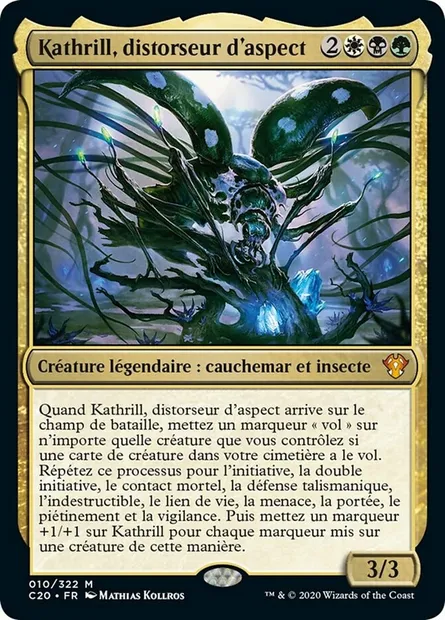 Kathrill, distorseur d'aspect, carte Magic C20 10 — extension Commander 2020