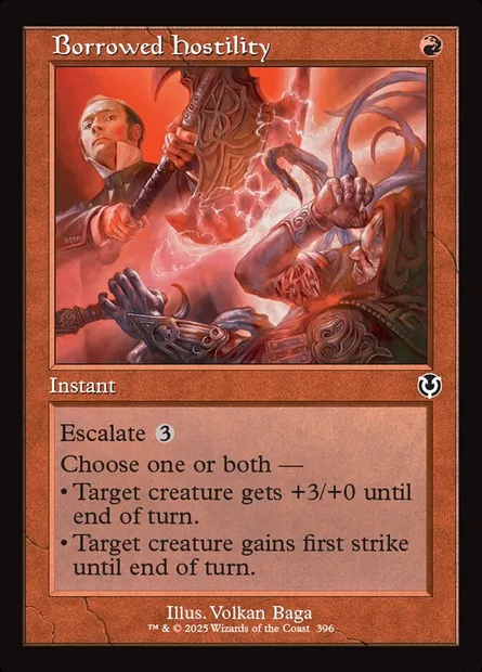 Borrowed Hostility, Magic card INR 396 — Innistrad Remastered set