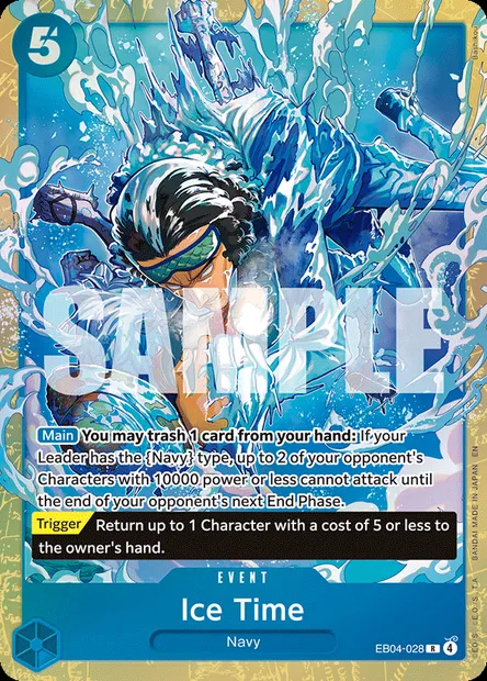 Ice Time, One Piece card EB04-028 — EGGHEAD CRISIS set