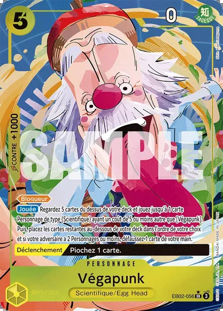 Végapunk, carte One Piece EB02-056 — extension Anime 25th Collection