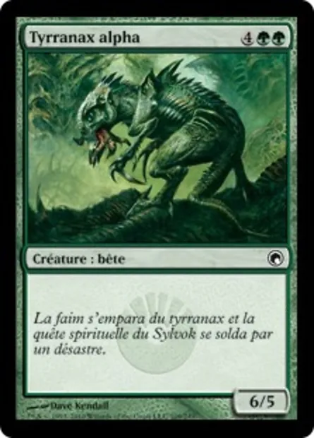 Tyrranax alpha, carte Magic SOM 109 — extension Cicatrices de Mirrodin