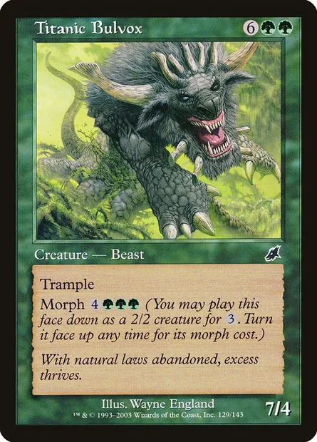 Titanic Bulvox, Magic card SCG 129 — Scourge set