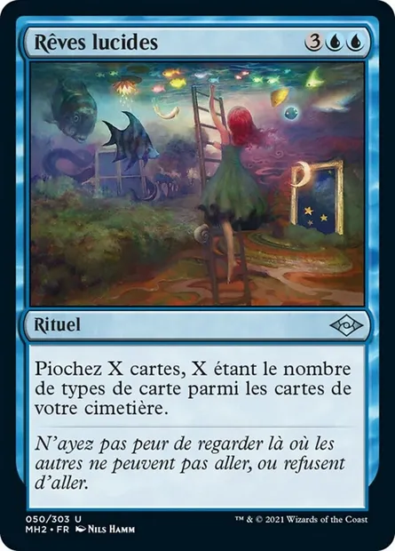 Rêves lucides, carte Magic MH2 50 — extension Horizons du Modern 2