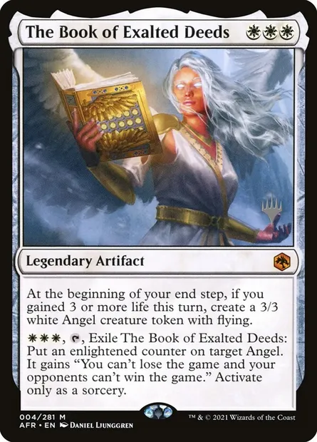 The Book of Exalted Deeds, Magic card PAFR 4p — Adventures in the Forgotten Realms Promos set