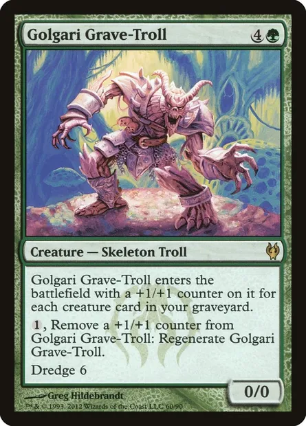 Golgari Grave-Troll, Magic card DDJ 60 — Duel Decks: Izzet vs. Golgari set