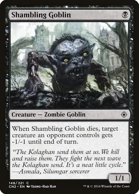 Shambling Goblin, Magic card CN2 148 — Conspiracy: Take the Crown set
