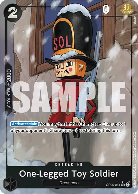 One-Legged Toy Soldier, One Piece card OP05-081 — AWAKENING OF THE NEW ERA set