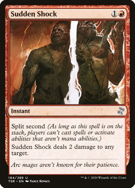 Sudden Shock, Magic card TSR 194 — Time Spiral Remastered set