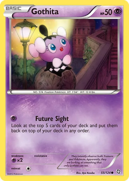 Gothita, Pokémon card DRX 55 — Dragons Exalted set