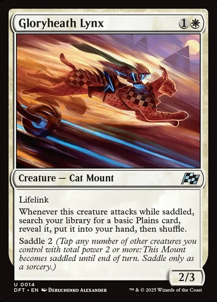 Gloryheath Lynx, Magic card DFT 14 — Aetherdrift set