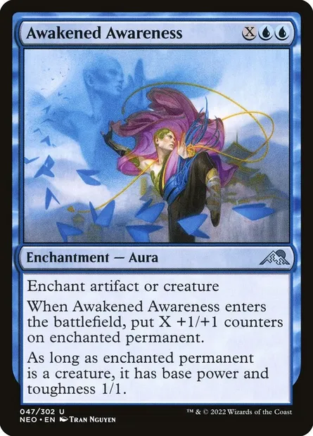 Awakened Awareness, Magic card NEO 47 — Kamigawa: Neon Dynasty set