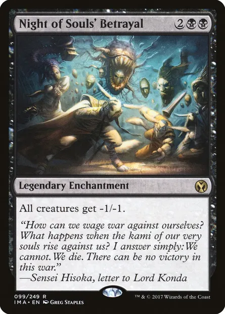 Night of Souls' Betrayal, Magic card IMA 99 — Iconic Masters set