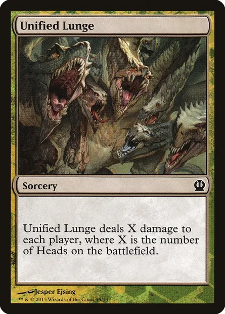 Unified Lunge, Magic card TFTH 15 — Face the Hydra set