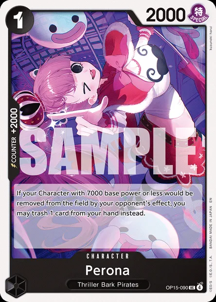 Perona, One Piece card OP15-090 — ADVENTURE ON KAMI’S ISLAND set