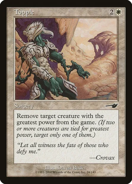 Renversement, carte Magic NEM 24 — extension Némésis