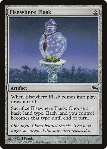 Elsewhere Flask, Magic card SHM 250 — Shadowmoor set