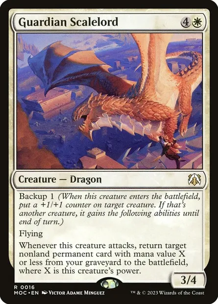 Guardian Scalelord, Magic card MOC 16 — March of the Machine Commander set