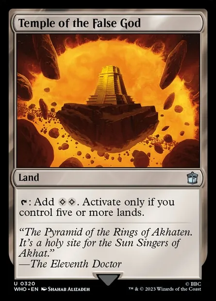 Temple of the False God, Magic card WHO 320 — Doctor Who set