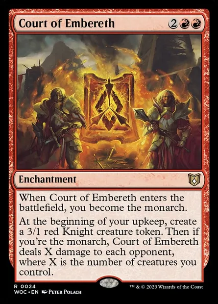 Court of Embereth, carte Magic WOC 24 — extension Wilds of Eldraine Commander