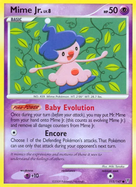 Mime Jr., Pokémon card SV 115 — Supreme Victors set