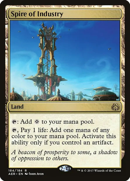 Spire of Industry, Magic card AER 184 — Aether Revolt set